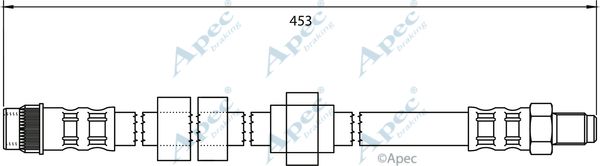 APEC BRAKING Тормозной шланг HOS4008